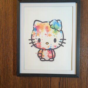 Hello kitty print Wall art 8 x 10